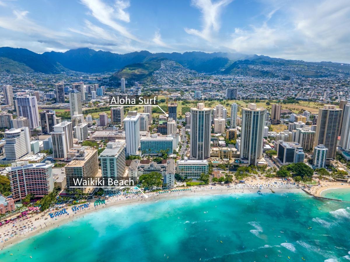 Aloha Vibes Await! Stylish Condo At Aloha Surf - Mountain And City Views Honolulu Exterior foto